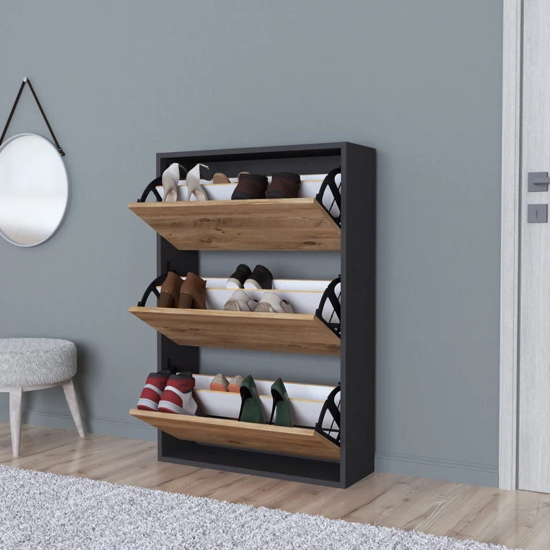Zapatero Aurskog 110x73,5x24cm varios colores [en.casa]