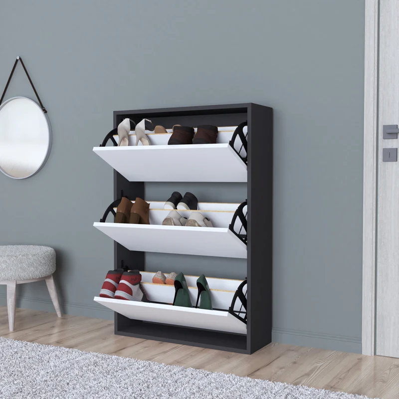 Zapatero Aurskog 110x73,5x24cm varios colores [en.casa]