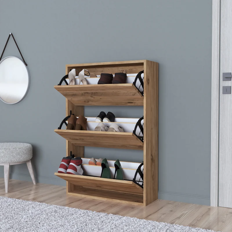 Zapatero Aurskog 110x73,5x24cm varios colores [en.casa]