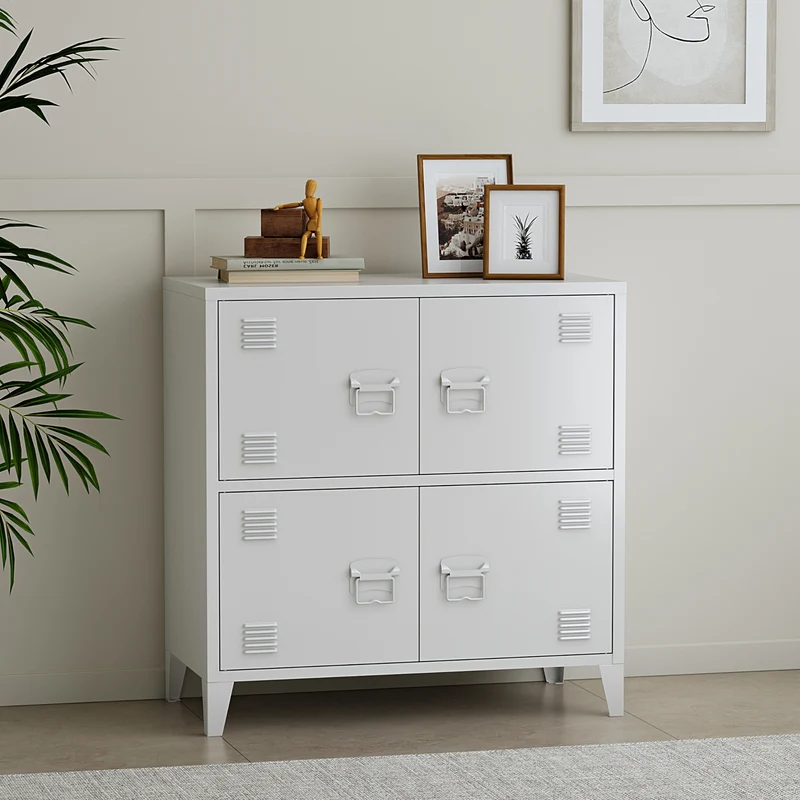 Armario de oficina Hamina 80x40x82 cm en varios colores [en.casa]