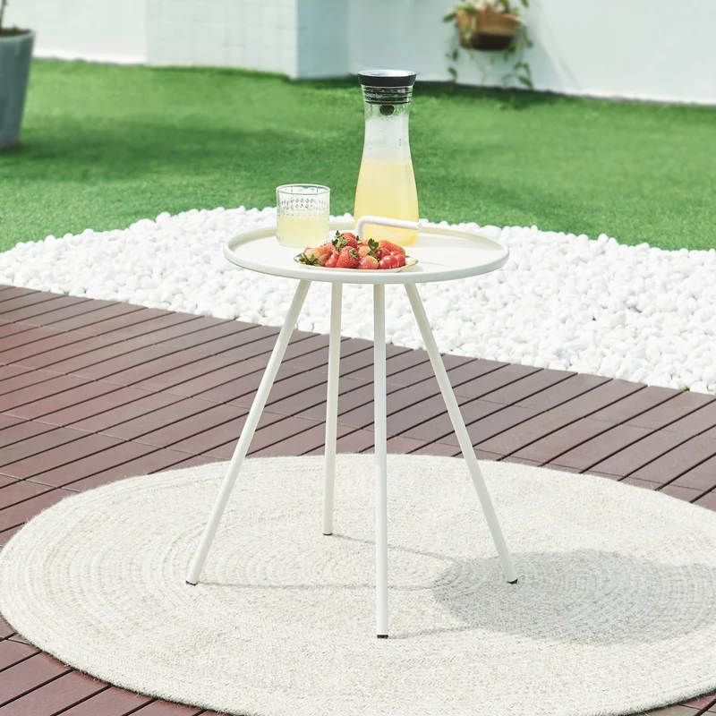 Mesa auxiliar de exterior Fosen 55 x Ø 42 cm [en.casa]
