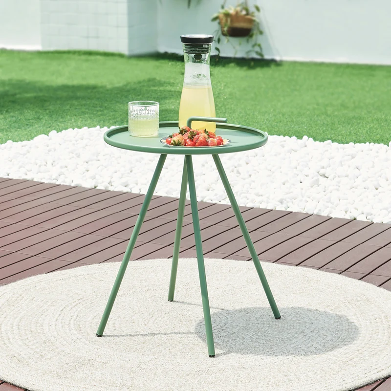 Mesa auxiliar de exterior Fosen 55 x Ø 42 cm [en.casa]