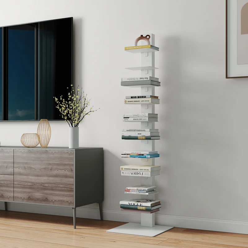 Librería Eksjö con 10 estantes 150x39x39 cm - [en.casa]