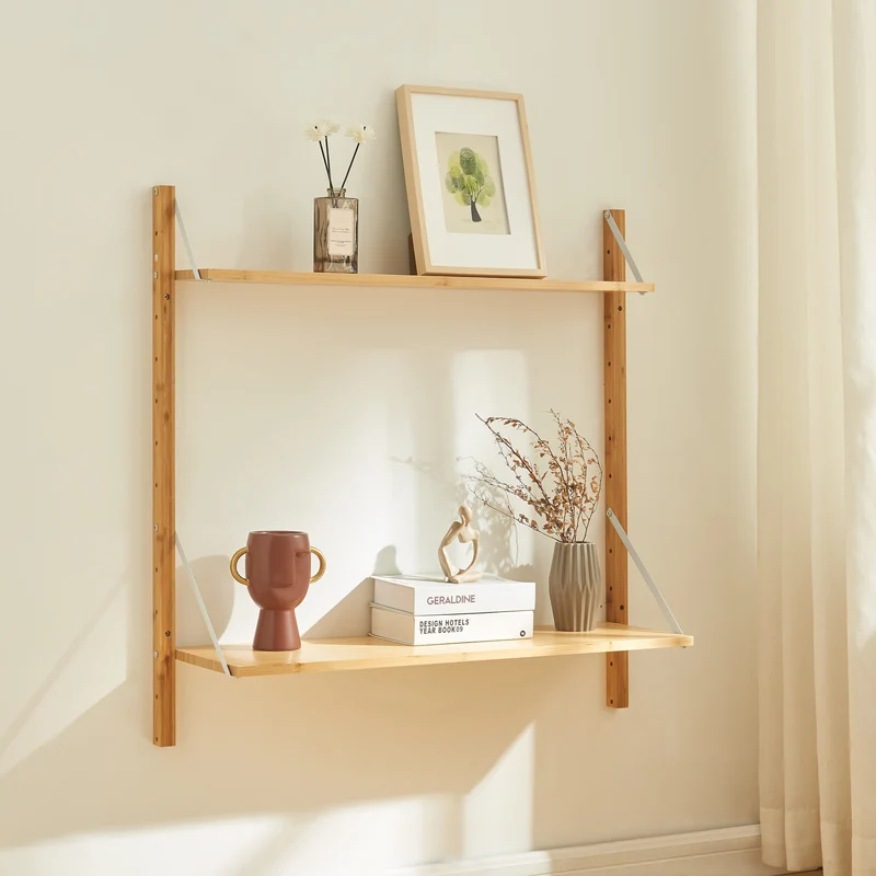 Estante de pared Tingvoll Bambú [en.casa]