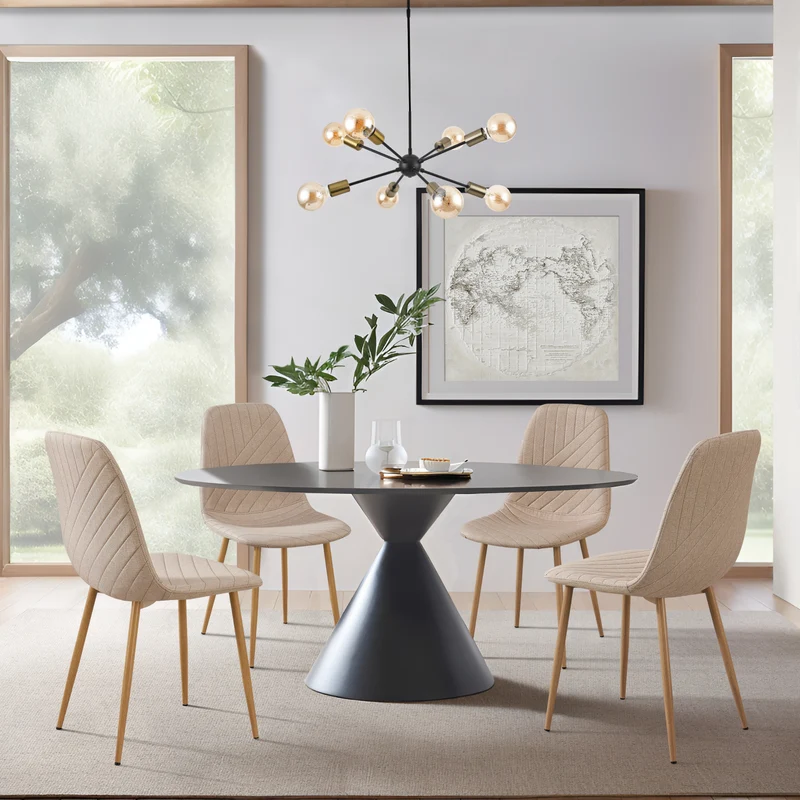 Silla de comedor Köfering juego de 4 [en.casa]