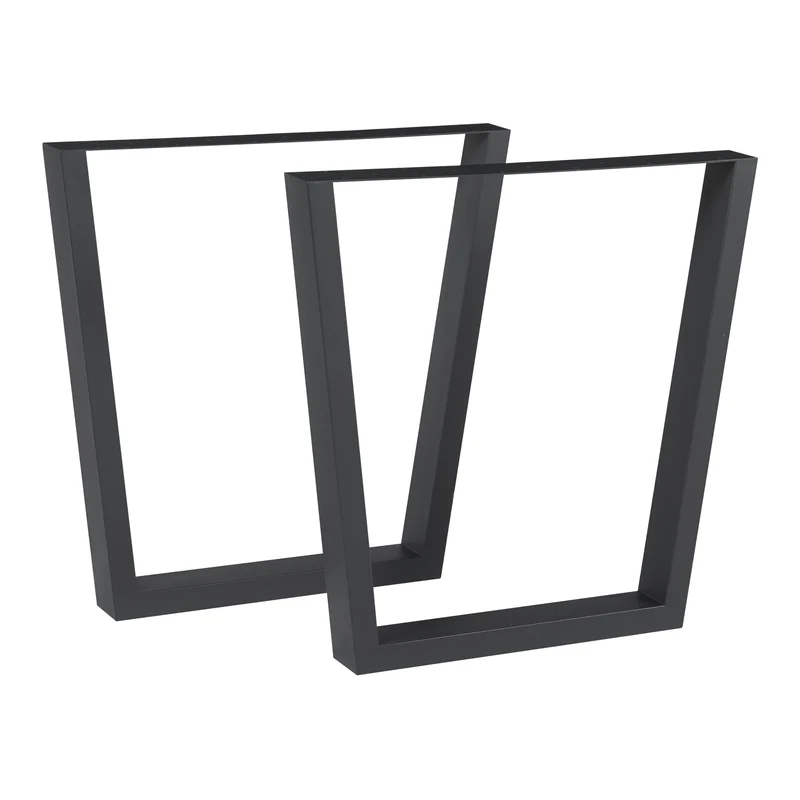 Conjunto de 2 estructuras de mesa Lalling negro [en.casa]