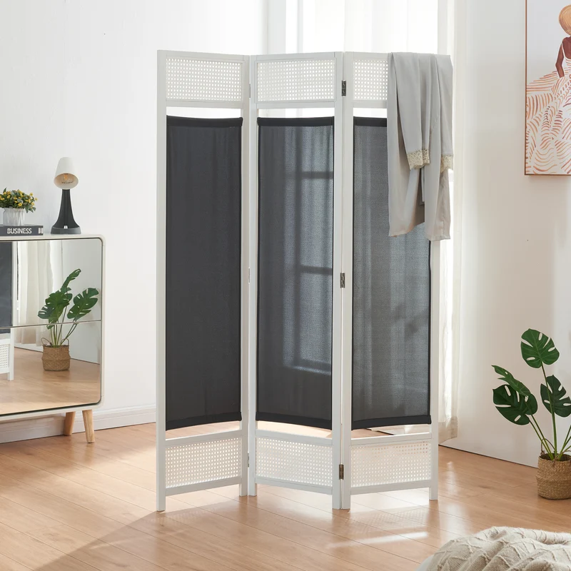 Separador de ambientes Dorotea Blanco/Gris oscuro [en.casa]
