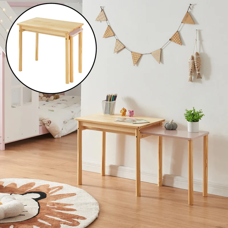 Mesa infantil Skellefteå 60x38x52 cm [en.casa]