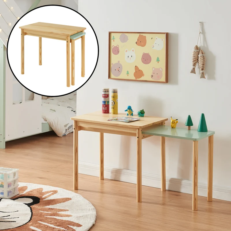 Mesa infantil Skellefteå 60x38x52 cm [en.casa]