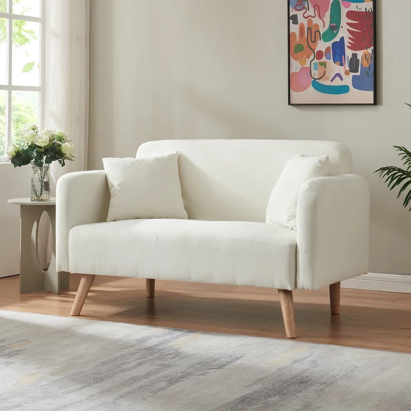 Sofá de 2 plazas Midt 132x70x81 cm [en.casa]
