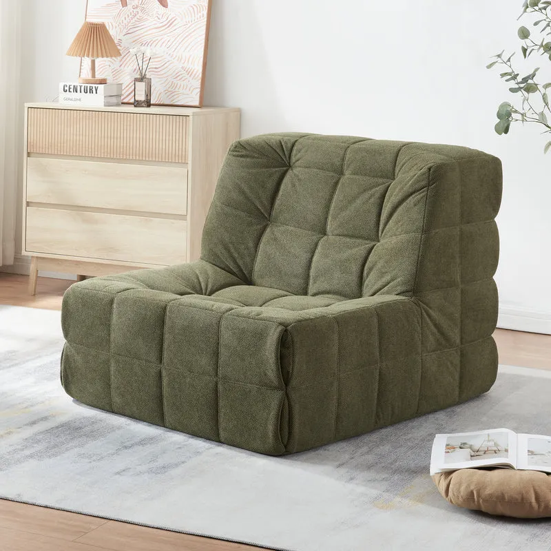 Sillón de suelo Koskyvn 75x90x100 cm Textil [en.casa]