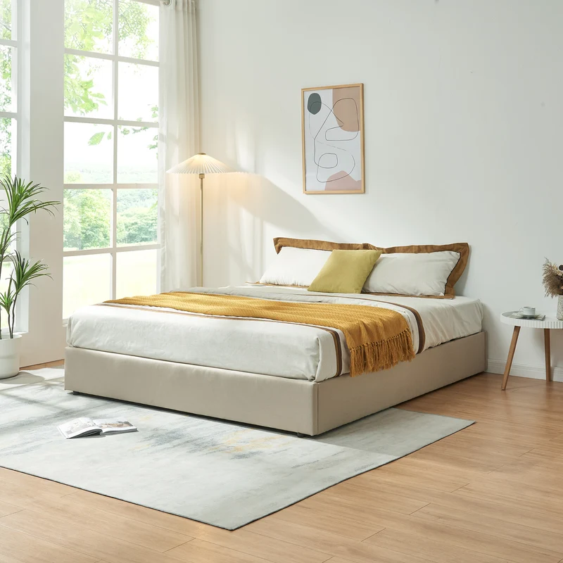 Cama tapizada Nola [en.casa]