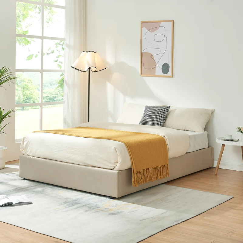 Cama tapizada Nola [en.casa]