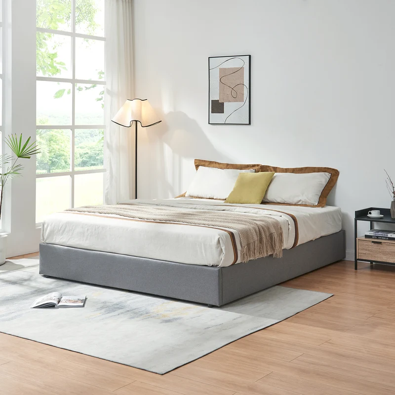 Cama tapizada Nola [en.casa]