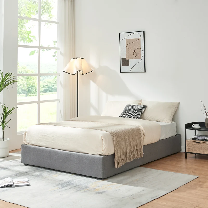 Cama tapizada Nola [en.casa]