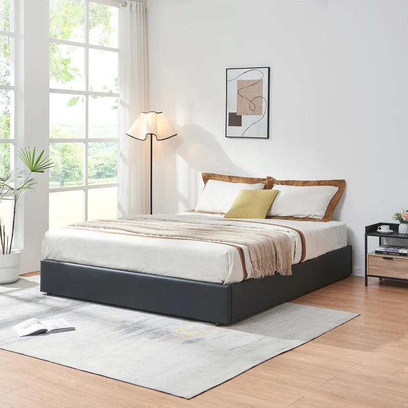 Cama tapizada Nola [en.casa]