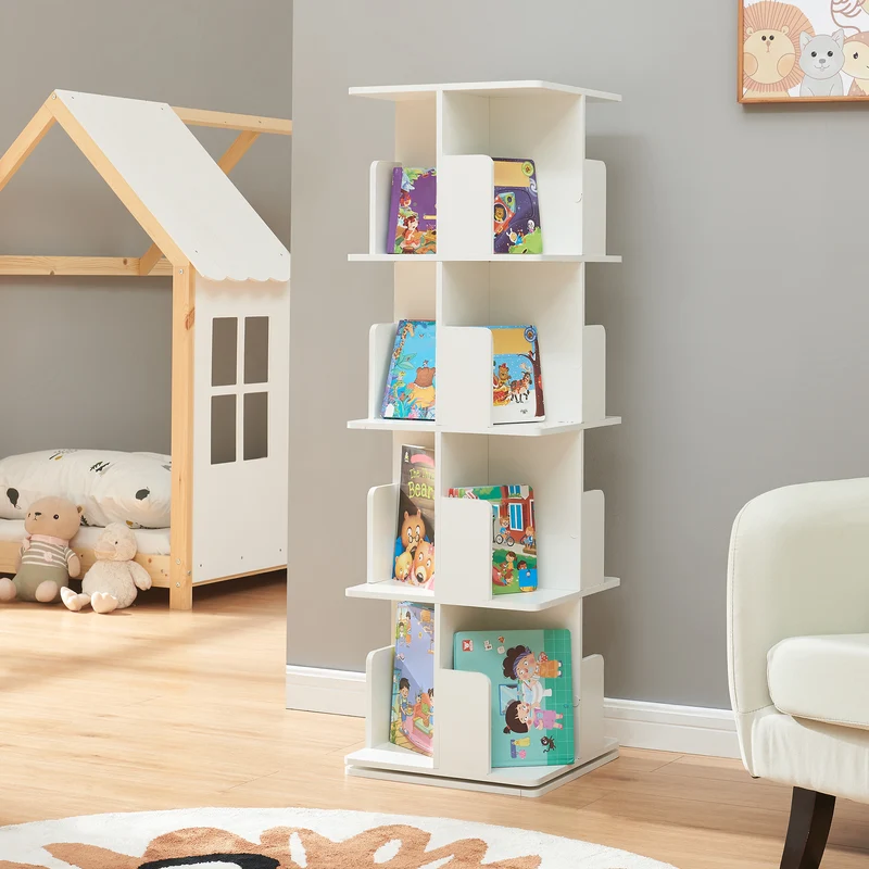Estantería giratoria Talöpintaa 129x40x40 cm [en.casa]