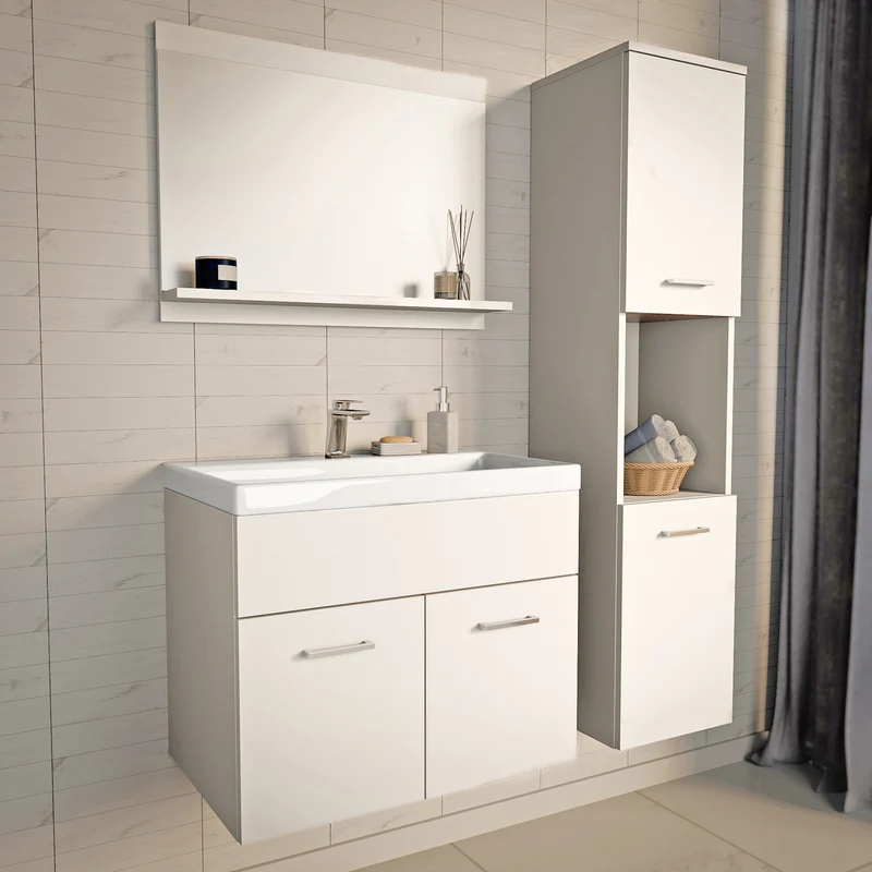 Conjunto de muebles de baño Krildihana de 3 piezas [en.casa]