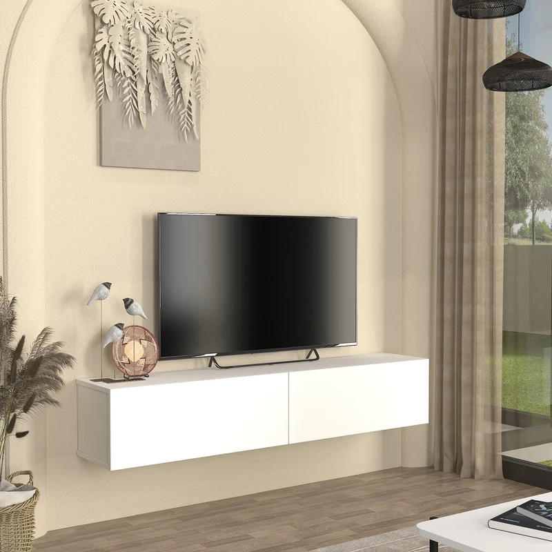 Mueble bajo de TV colgante Nolven [en.casa]