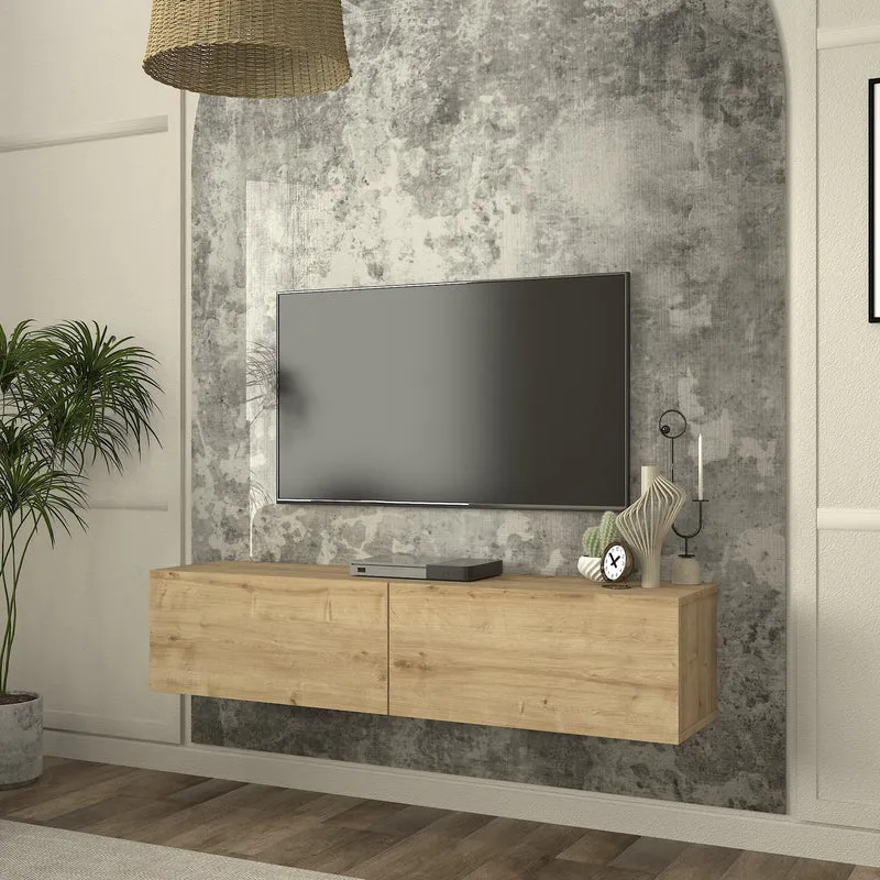Mueble bajo de TV colgante Nolven [en.casa]