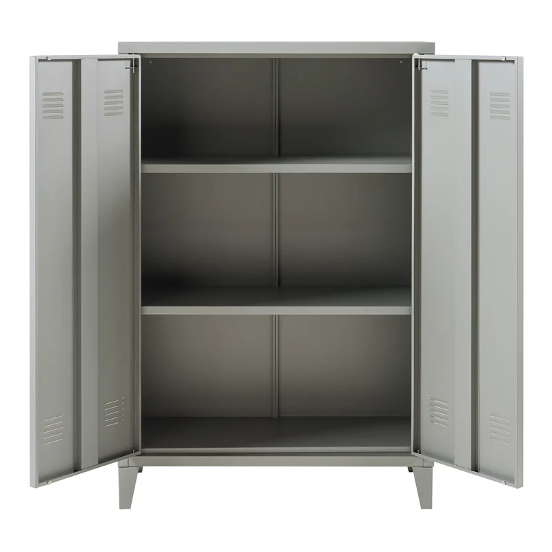 Armario metálico Oripää - 110x75x33cm - Gris oscuro