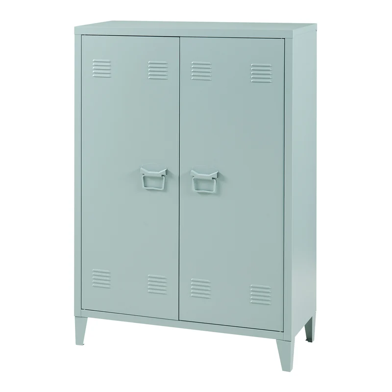Armario metálico Oripää - 110x75x33cm - Azul grisáceo
