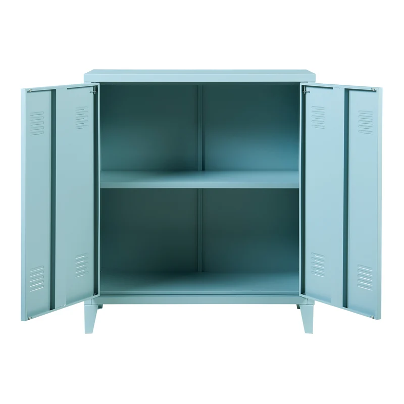 Armario metálico Oripää - 90x80x33cm - Azul grisáceo