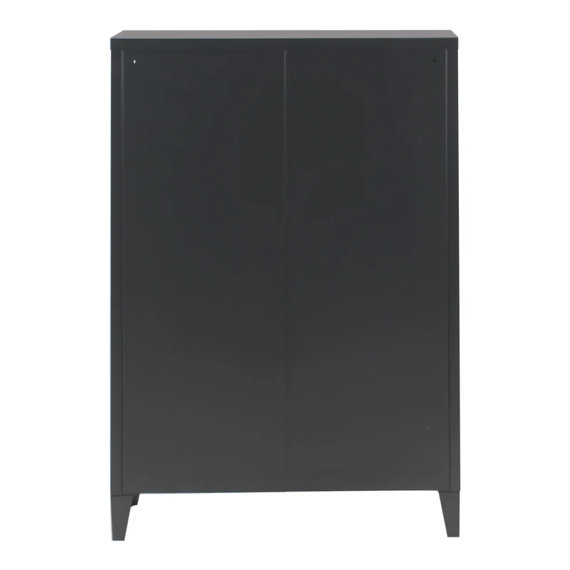 Armario metálico Oripää - 110x75x33cm - Negro