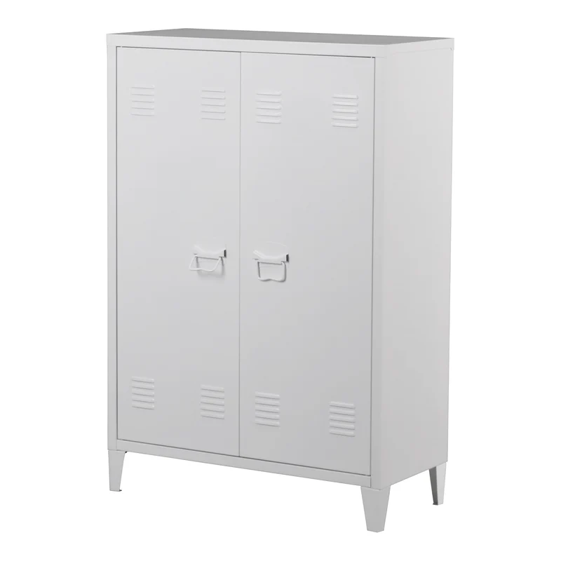 Armario metálico Oripää - 110x75x33cm - Blanco