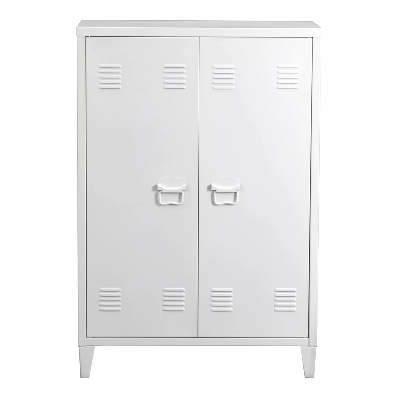 Armario metálico Oripää - 110x75x33cm - Blanco