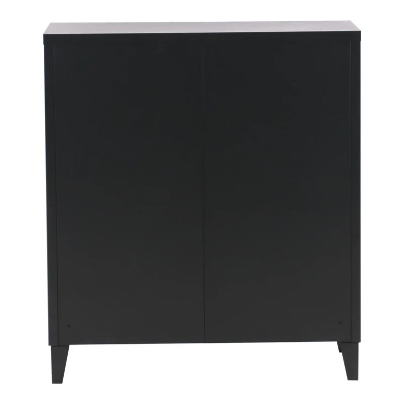 Armario metálico Oripää - 90x80x33cm - Negro