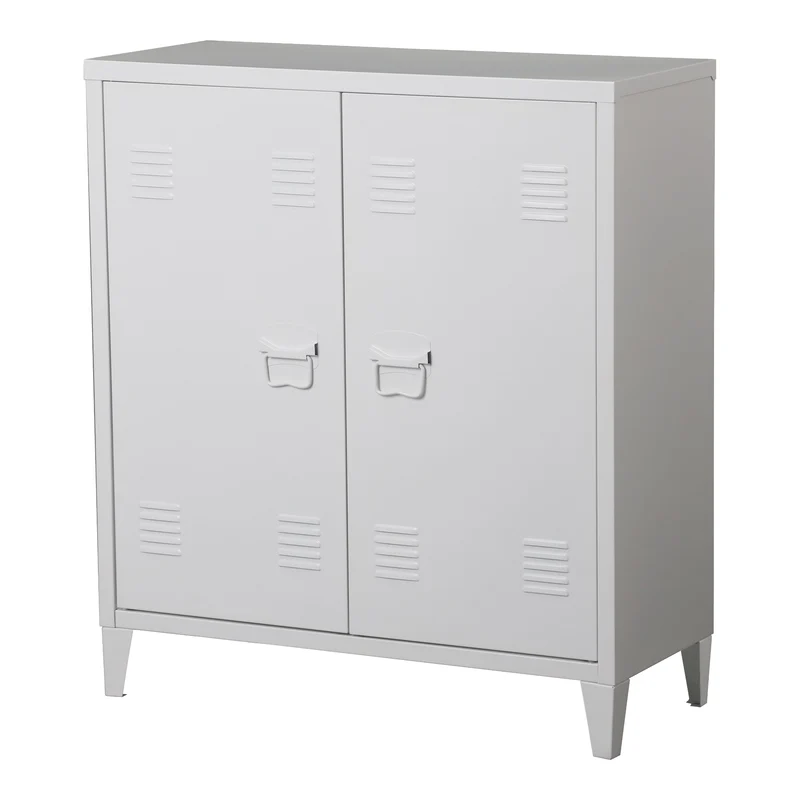 Armario metálico Oripää - 90x80x33cm - Blanco