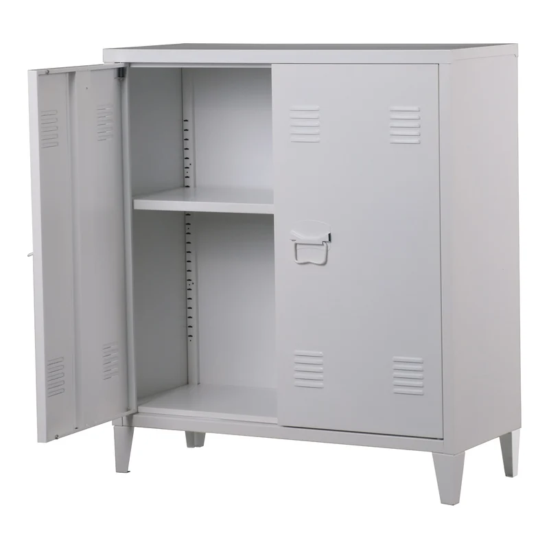 Armario metálico Oripää - 90x80x33cm - Blanco