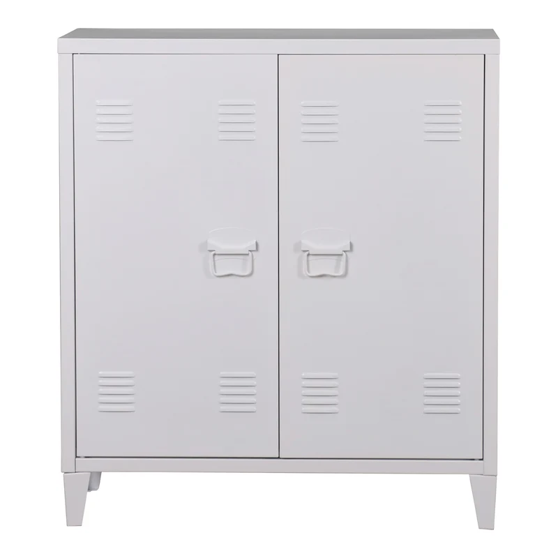 Armario metálico Oripää - 90x80x33cm - Blanco