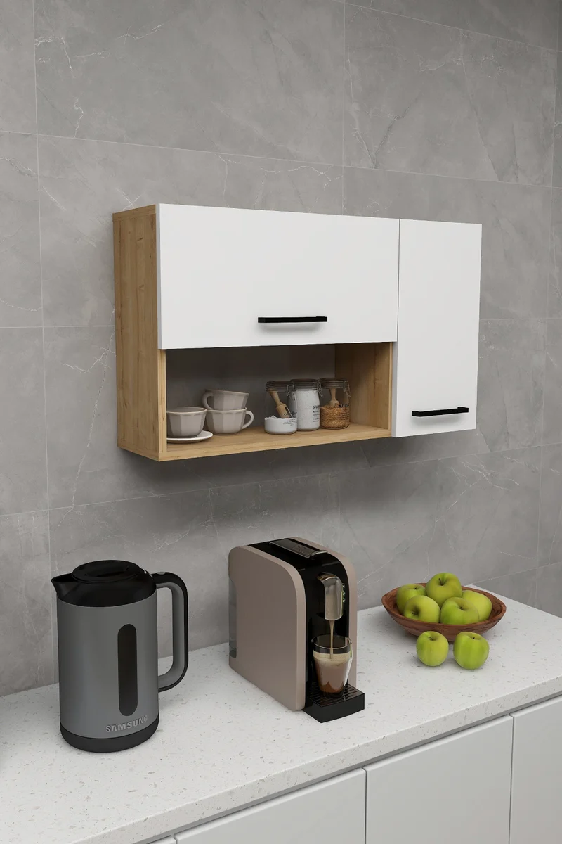 Akasya Multi Purpose Wall Mounted Cabinet Shelf