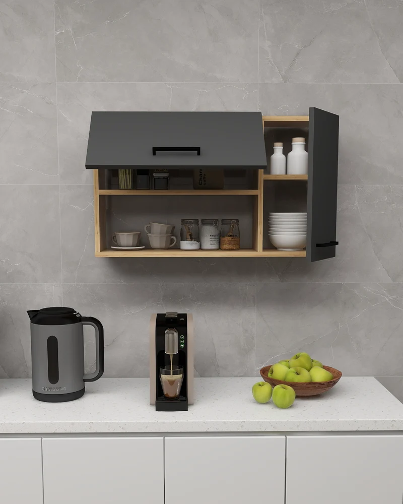 Akasya Multi Purpose Wall Mounted Cabinet Shelf