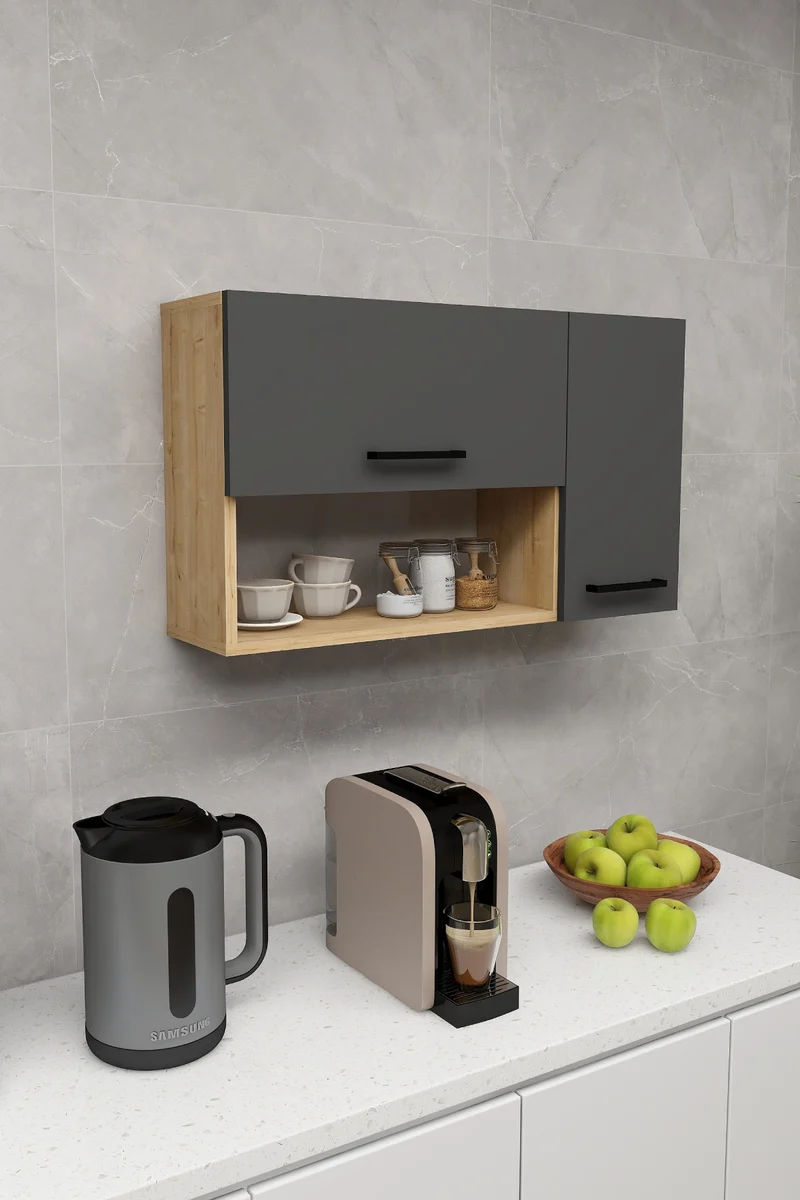 Akasya Multi Purpose Wall Mounted Cabinet Shelf