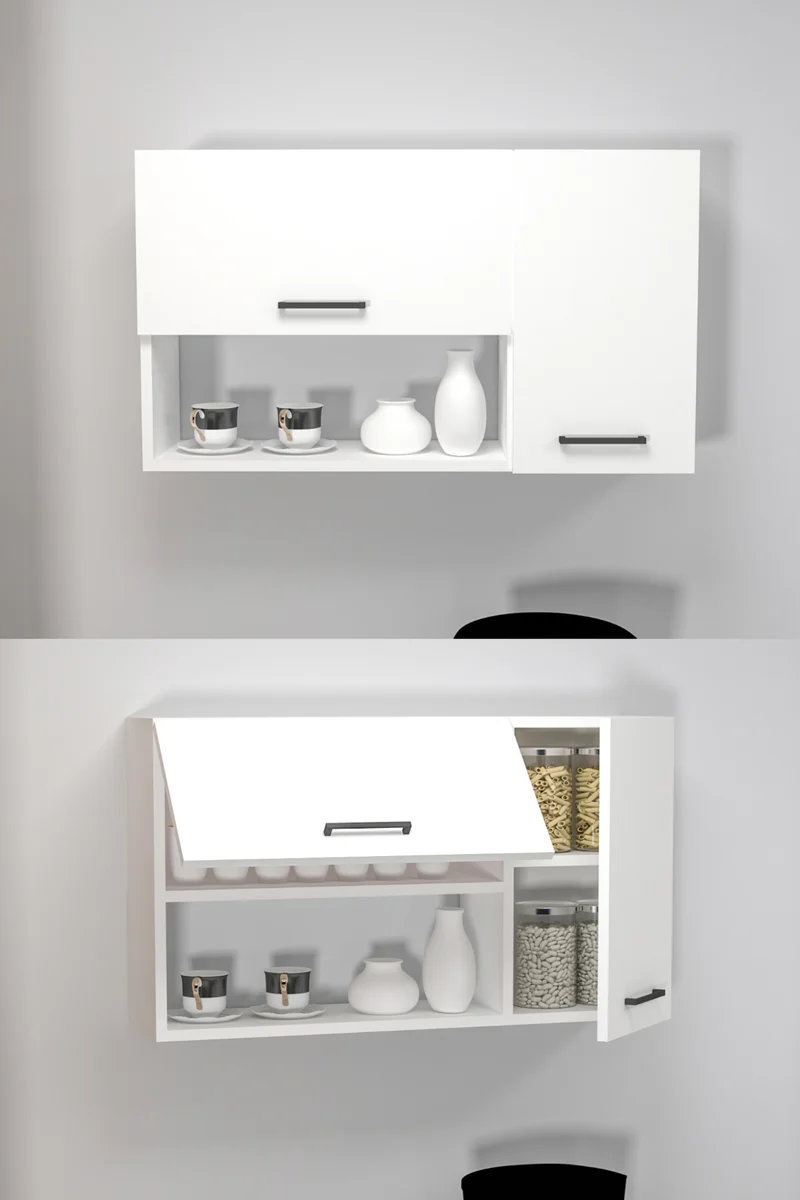 Akasya Multi Purpose Wall Mounted Cabinet Shelf