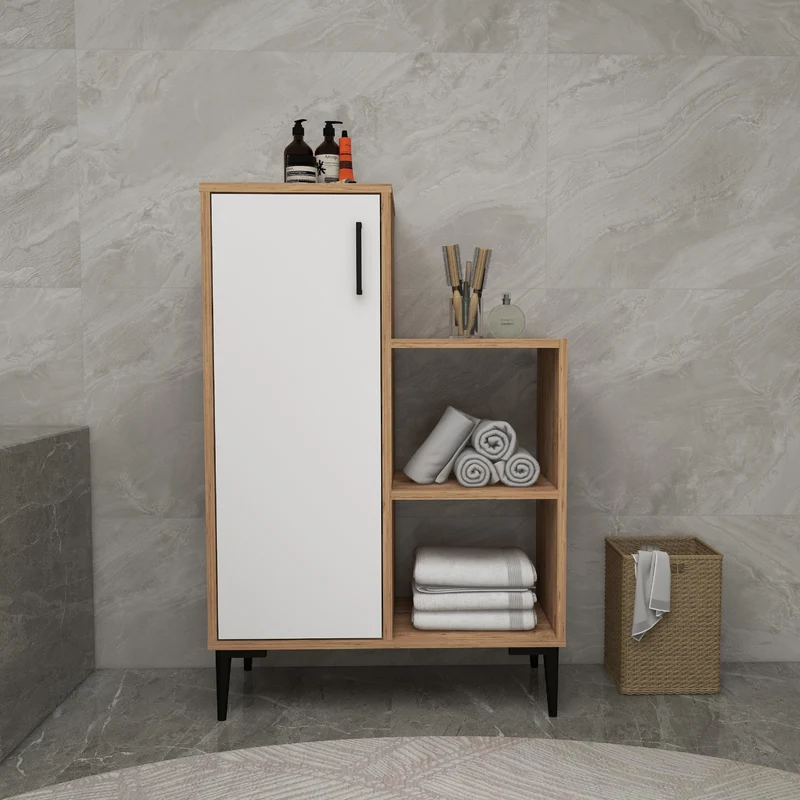 Beate Bathroom Cabinet with Shelves