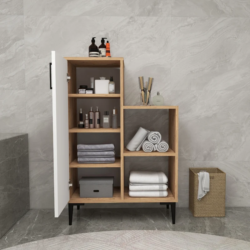 Beate Bathroom Cabinet with Shelves
