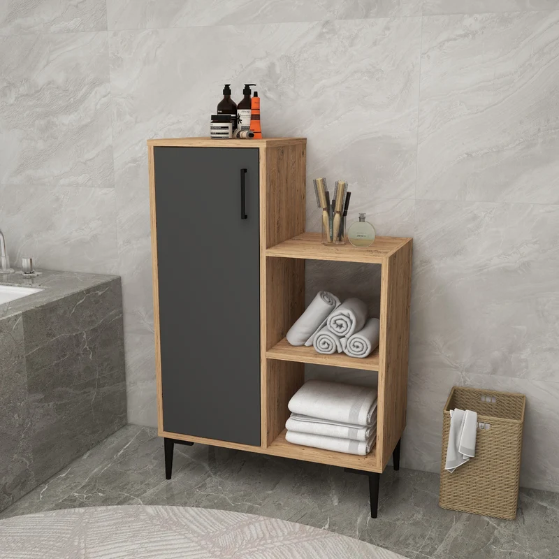 Beate Bathroom Cabinet with Shelves