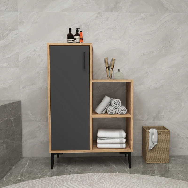 Beate Bathroom Cabinet with Shelves
