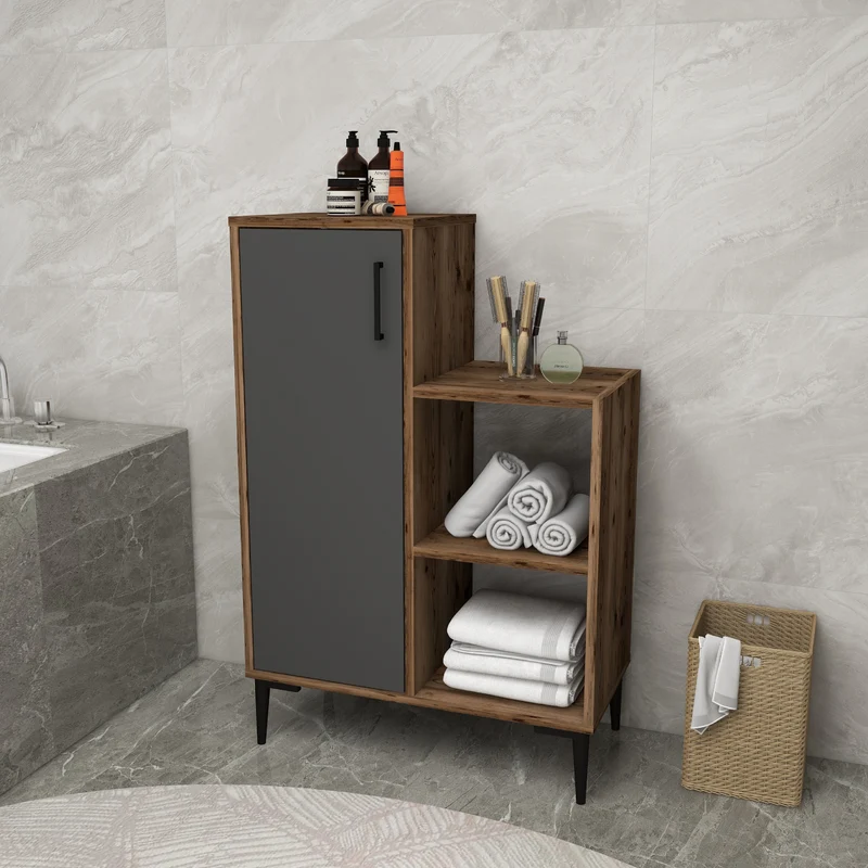 Beate Bathroom Cabinet with Shelves