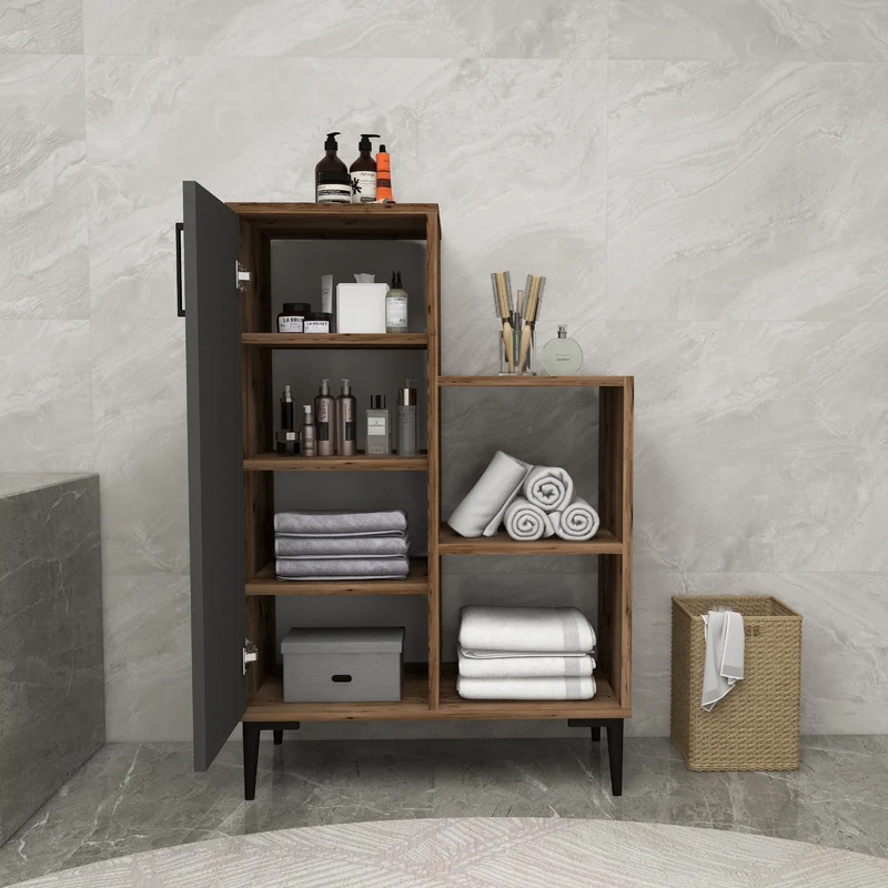 Beate Bathroom Cabinet with Shelves