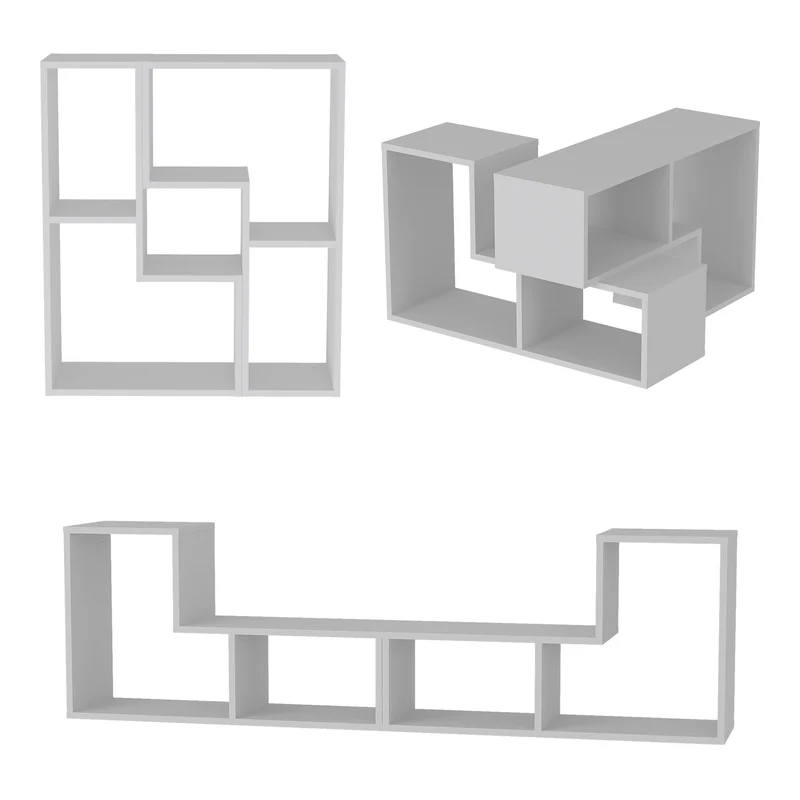 Conjunto de muebles modulares Hustersurd de 2 piezas [en.casa]