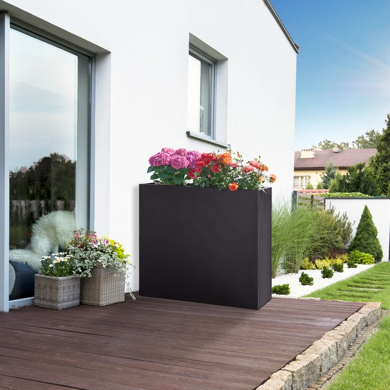 Jardinera Vaargel acero - [casa.pro]