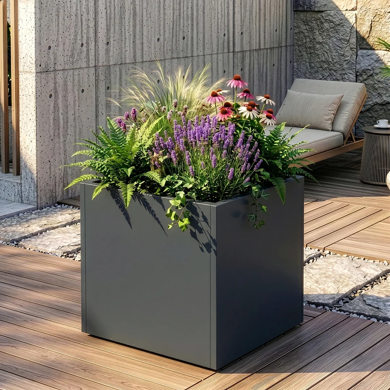 Jardinera Vaargel acero - [casa.pro]