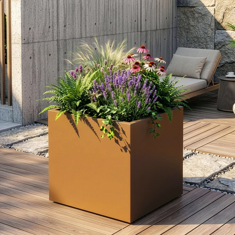 Jardinera Vaargel acero - [casa.pro]