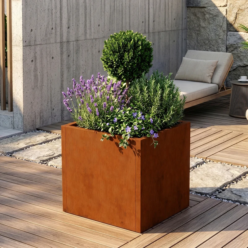 Jardinera Vaargel acero - [casa.pro]