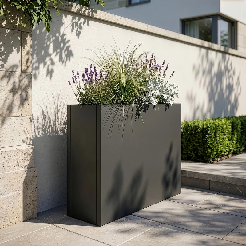 Jardinera Vaargel acero - [casa.pro]